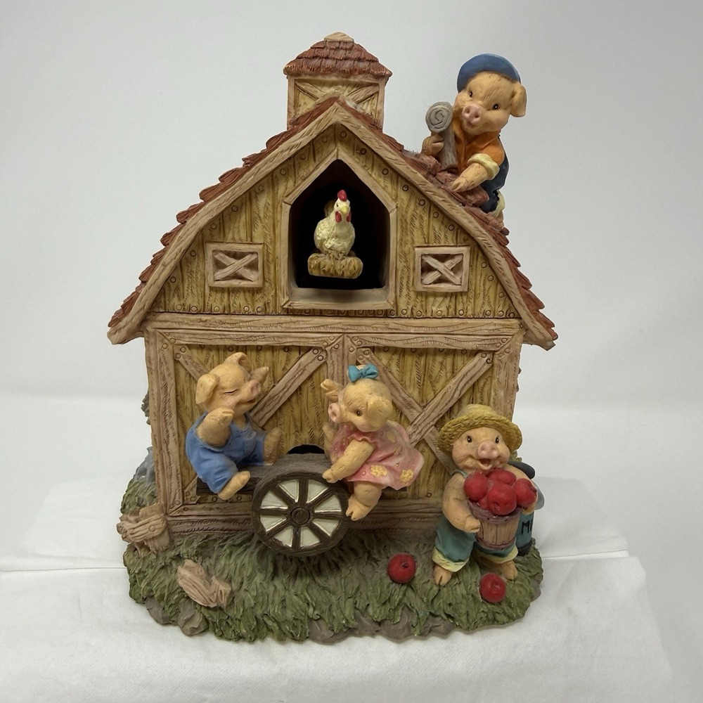 Vtg. San Francisco Music Box Company The Farmer and the Dell Animated Motion